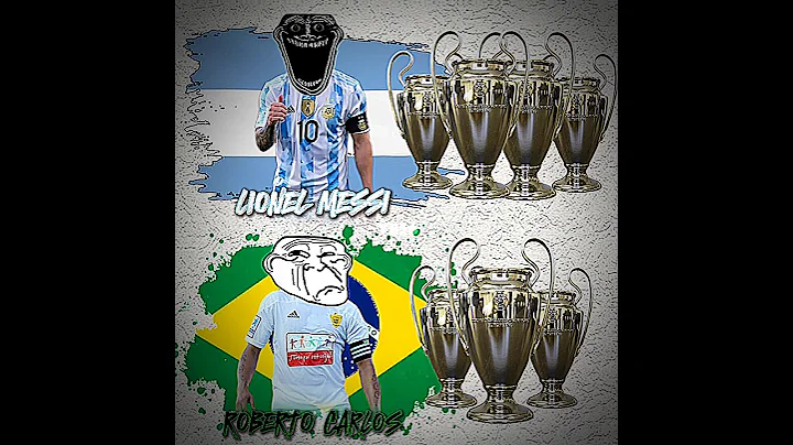 MESSI VS ROBERTO CARLOS #football #trophy #shorts