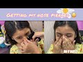 Getting my nose pierced vlog