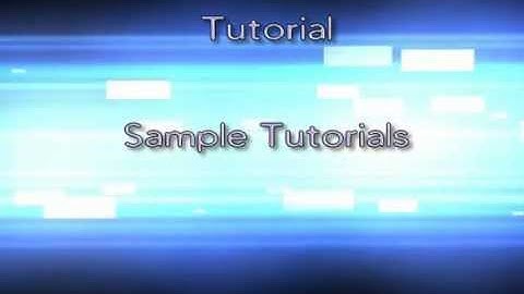 Sample DVD Menu- Motion Graphics