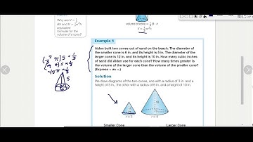 Volume of Pyramids & Cones - Course 3 Math Lesson 86