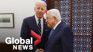 Biden advocates for two-state solution to Israel-Palestinian conflict, Abbas says time running out
