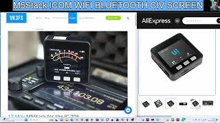VK3FS - M5Stack ICOM WIFI BLUETOOTH CIV SCREEN