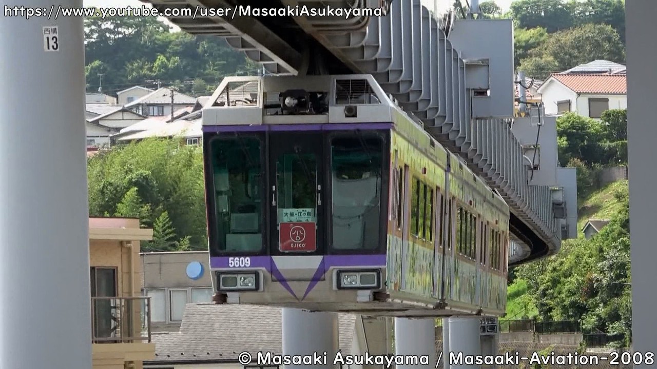 Shonan Monorail Series 5000 5609F／5601F @ Nishikamakura [August 16, 2025]