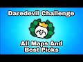 Brawl Stars Daredevil Challenge | All Maps And Best Picks #daredevilchallenge #stuntshow #brawlstars