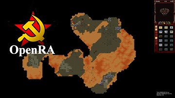 OpenRA Classic Dune 2 HD Mod Test Multiplayer 2017 (3 Players vs 2 AIs)