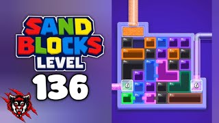 Sand Blocks Drop Puzzle Level 136 Game Walkthrough