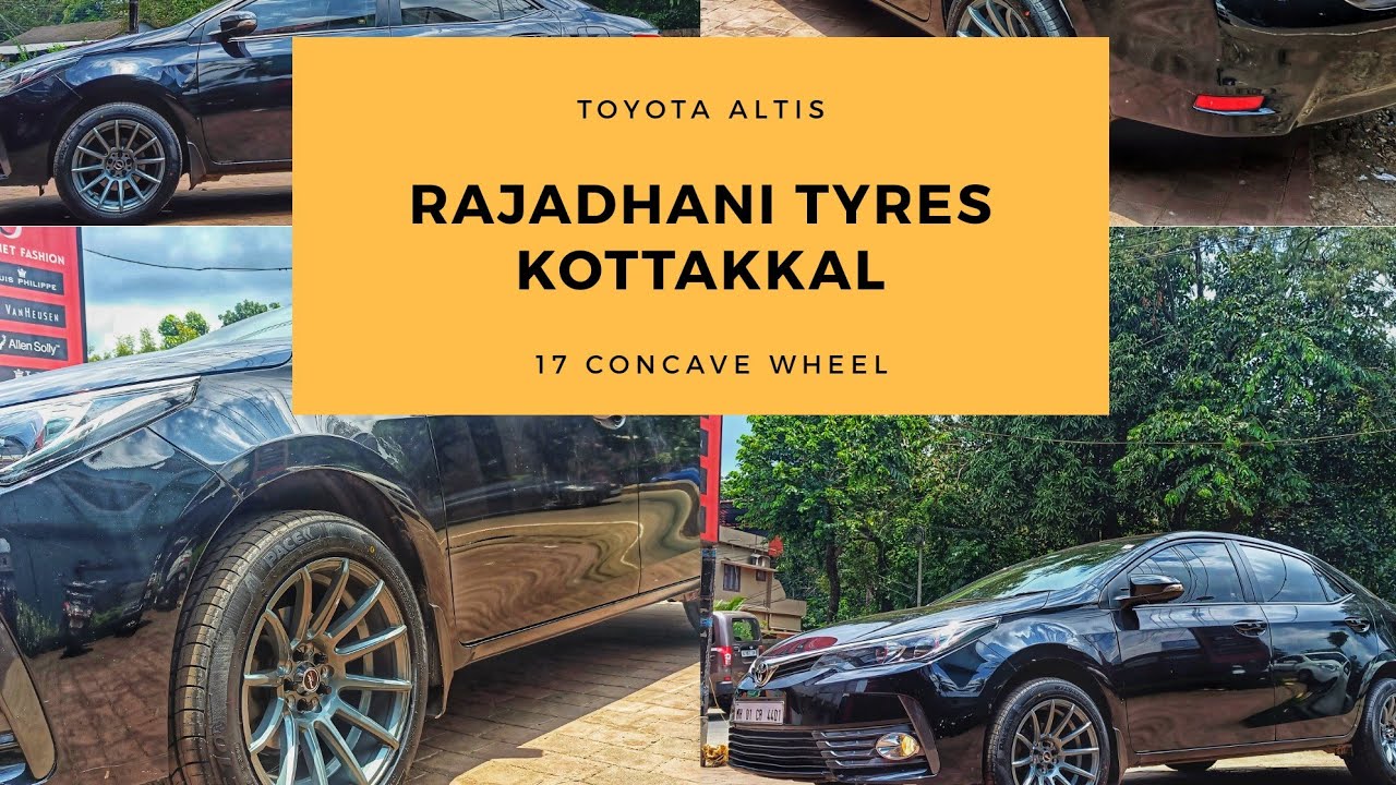 Toyota Altis new modified with 17 inch concave alloy wheels. Low ...