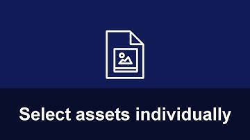 Select assets individually | OpenText Media Management