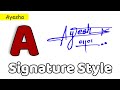 ✅ Ayesha Name Signature Style | A Signature Style | Signature Style of My Name Ayesha