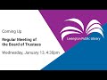 Regular Meeting of the Lexington Public Library Board of Trustees