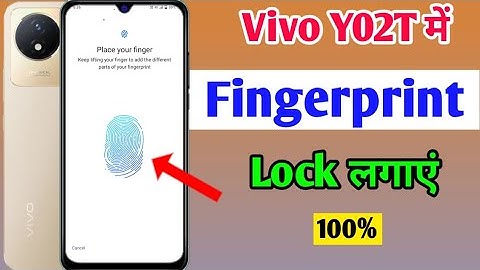 vivo y02t me fingerprint lock Kaise lagaen | vivo Y02T fingerprint screen lock setting