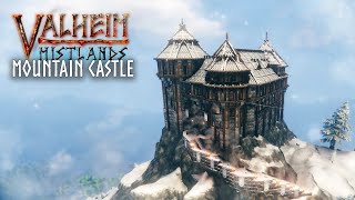 Valheim Mistlands - I Made A Fancy Mountain Castle | Timelapse