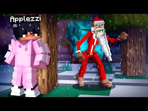 SELVIÄNKÖ Kun JOULUPUKKI Metsästää MINUA Minecraftissa?!
