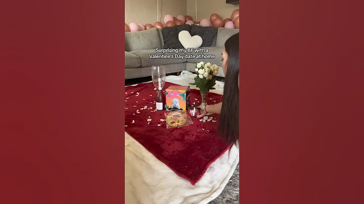 •surprising my BF with a Valentine’s Day date at home• #couple #viral #trend #audio #pov #shorts