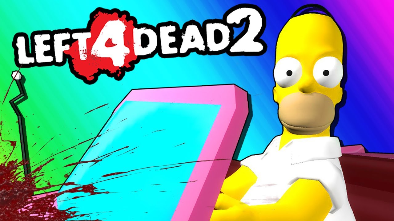Surviving The Homer Apocalypse! (Left 4 Dead 2 Funny Moments and Mods)