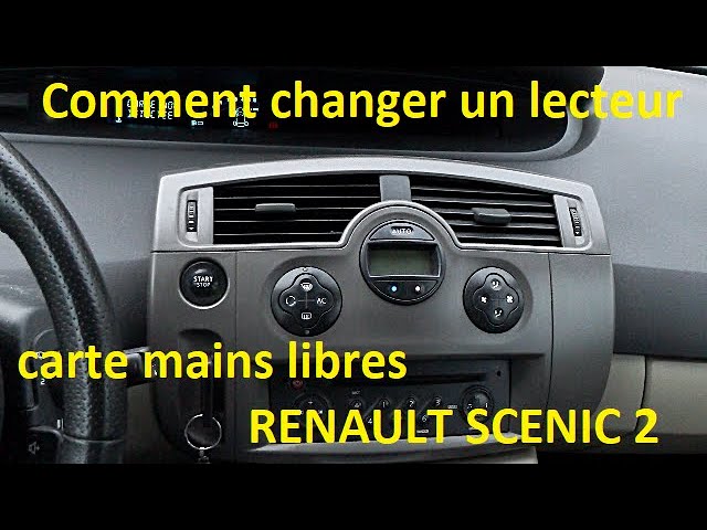 Tuto comment Démonter une façade d'autoradio Renault megane Scénic