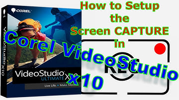 How to Setup SCREEN CAPTURE in COREL VideoStudio X10 -Tutorial