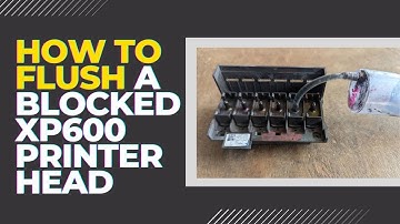 HOW TO FLUSH A BLOCKED XP600 PRINTER HEAD