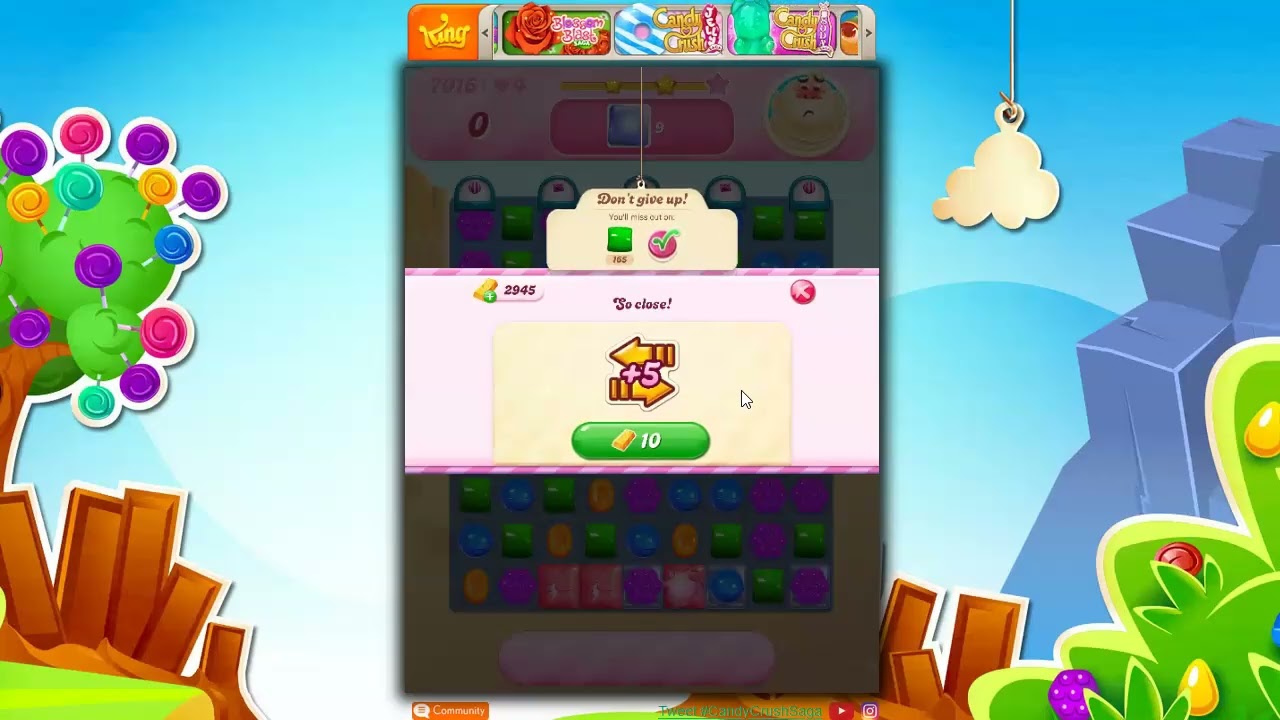 Candy Crush Level 7016 Talkthrough, 19 Moves 0 Boosters; I invite