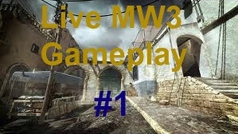 Live MW3 Commentary #1 (First Game Back)