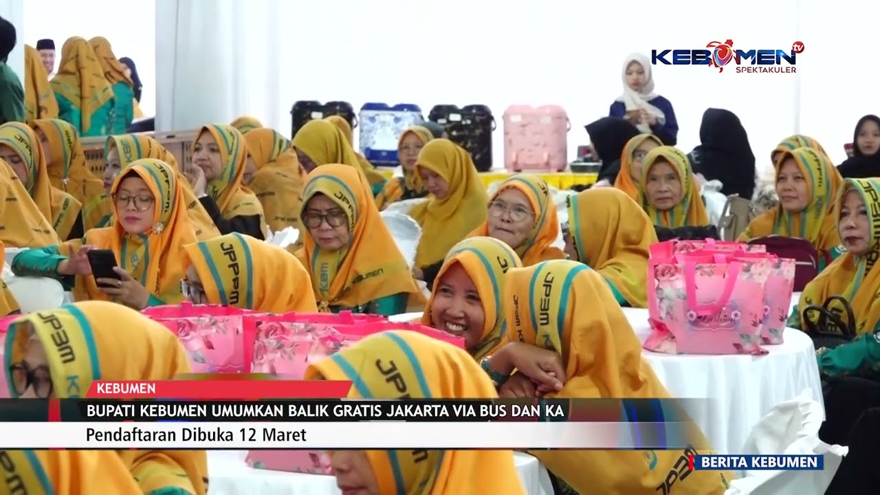 Bupati Kebumen Umumkan Balik Gratis Jakarta via Bus dan KA