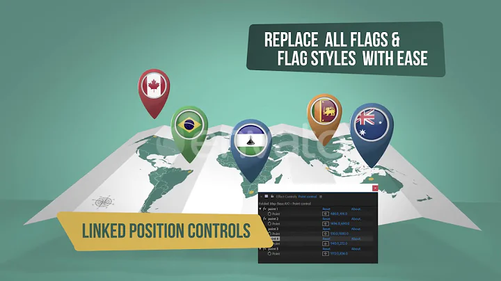 The Flag and Map Library After Effects Template