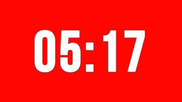 5 Minute 17 Second Timer With Alarm Without Music