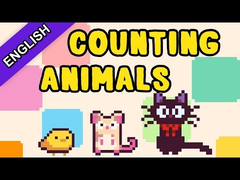 8-bit-kids-songs-2017-|-counting-animals-|-bibitsku-songs-for-kids-2017