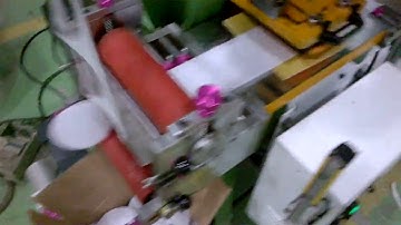 Raw material Velcro loop and hook  auto die cutting circle shape and Scrap collection