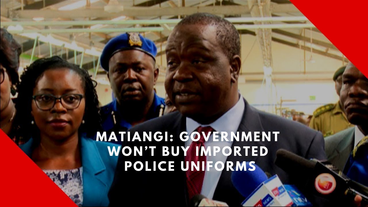 Image result for Matiang'i in Kitui to Inspect Police Uniforms Making Industry