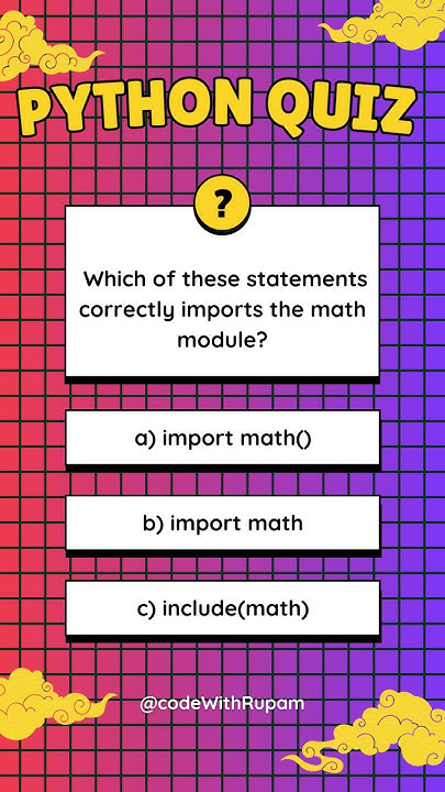 python knowledge test π€#3 @codewithRupam #coding #programmingquiz # ...