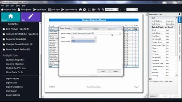 Exporting Reports in Remark Office OMR 10