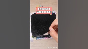 Homemade scratch paper! 🎨🎨🖌️ #shorts