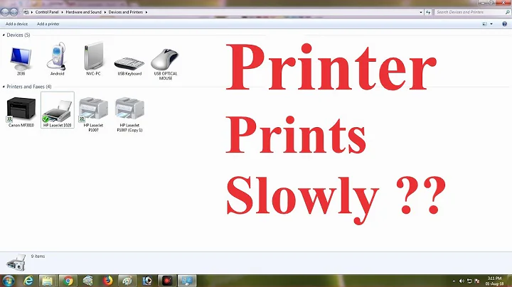 PRINTER SLOW PRINTING