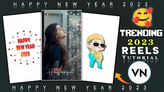 Happy New year 2023 ll Reels editing Tutorial in VN ll New WhatsApp Status making tutorial ll screenshot 1