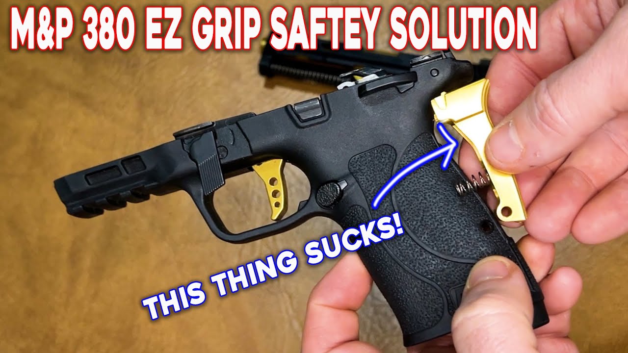M&P 380 EZ Grip Saftey Fix, DIY Flush Grip Saftey