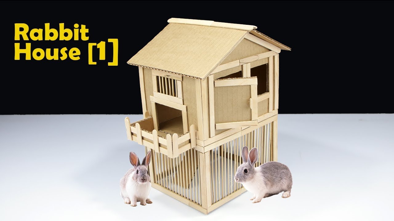 bunny cardboard house