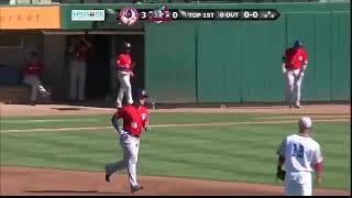 6/19/18 -Steve Pearce homers for Buffalo in a win over the PawSox