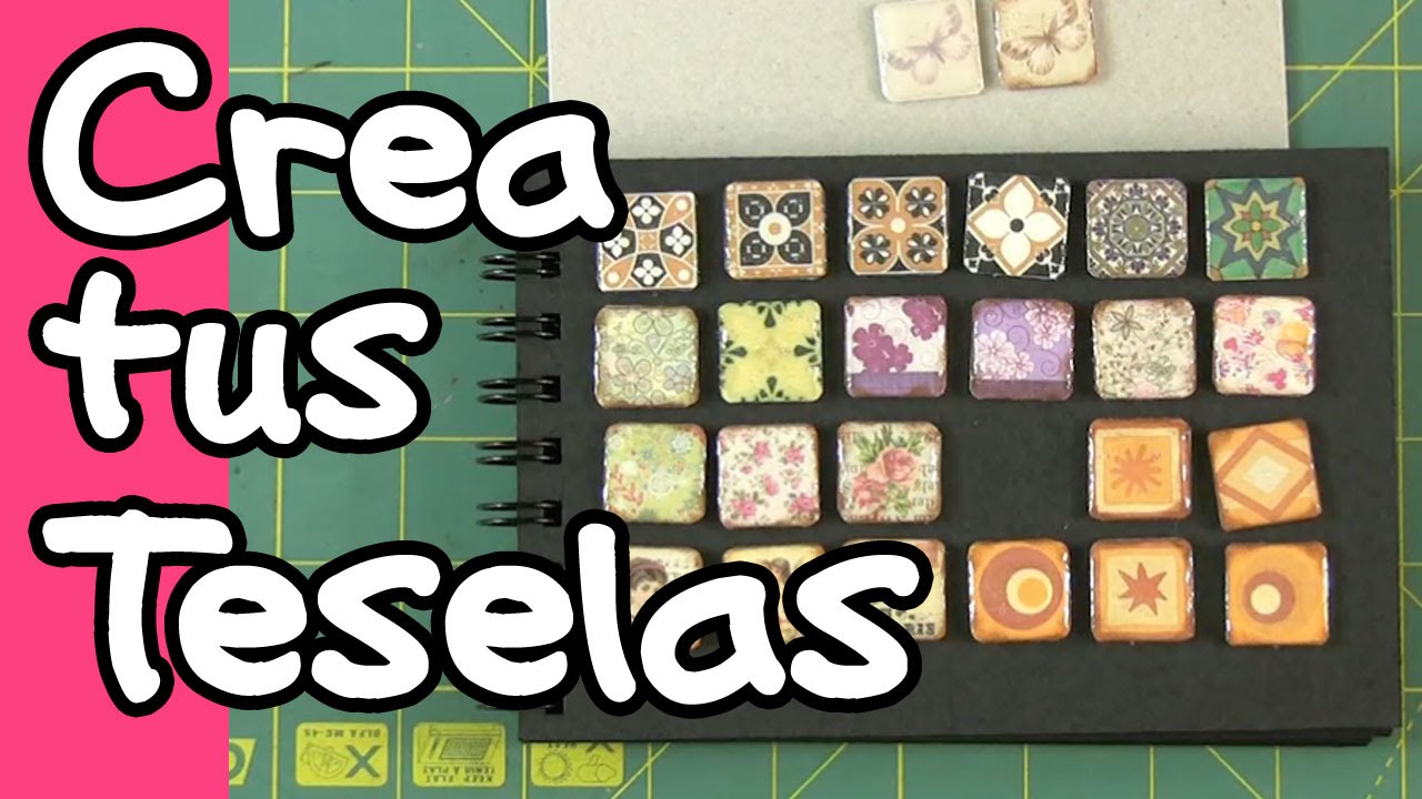 Hacer TESELAS DE GOMA EVA o FOAMY para crear MOSAICOS. Teselas caseras.  Manualidades con goma eva