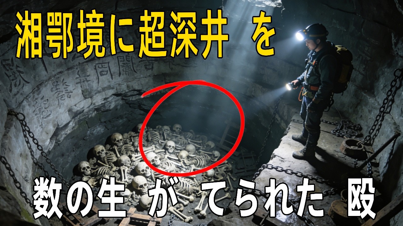 【クレイジージャーニー】湘鄂境に超深井戸を発見！無数の生霊が捨てられた搾殴壇… 封建時代の処刑場だった