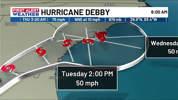 First Alert Weather: Taking a deep dive into Tropical Storm Debby after making landfall this morn...
