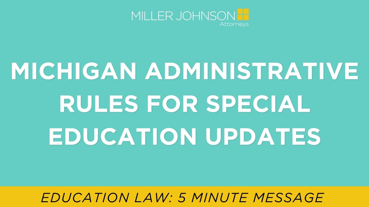 Michigan Administrative Code daily life impact