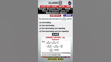 class 10 maths mcq l class10 maths MCQ questions for board exams l class 10  #youtubeshorts #shorts
