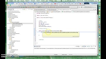 Java Bouncy Ball Making the Ball Class