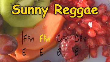 Sunny Reggae, backing track for Guitar, F# minor, 86 bpm. Play along and enjoy!