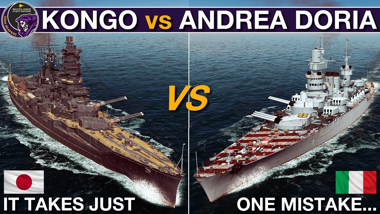 Линкор «Конго» против линкора «Андреа Дориа» | Война на море