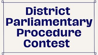 Come With Me to Our District FFA Parli Contest!