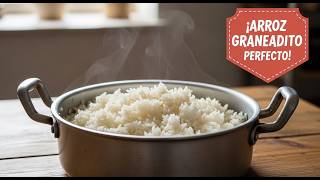 COCINA PERUANA | PREPARANDO ARROZ BLANCO BIEN GRANEADITO | FACIL Y RAPIDO