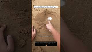 How to Catch Giant Razor Clam Like a Pro! Beach Foraging Secrets Revealed 🦪🔥