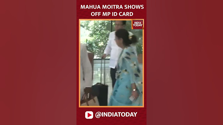 Newly-Elected TMC MP Mahua Moitra Shows Off Her ID Card As She Returns To Parliament